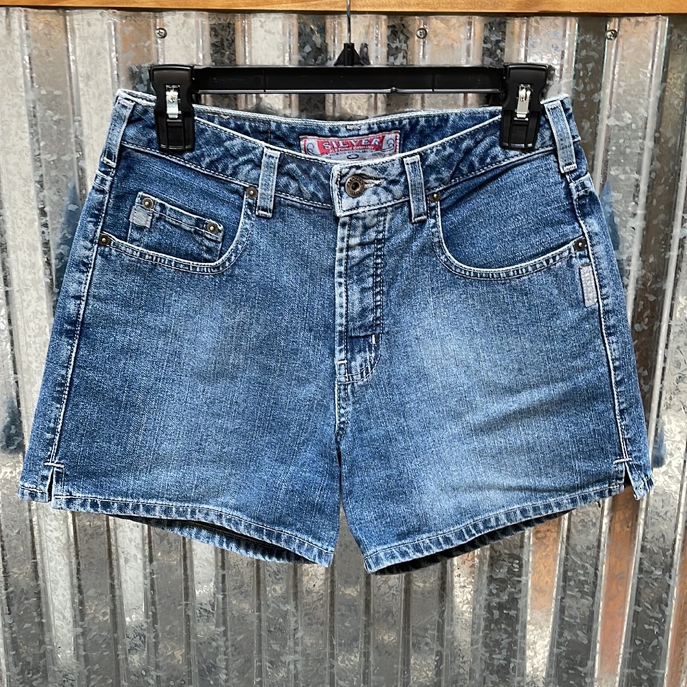 Silver Jean Shorts